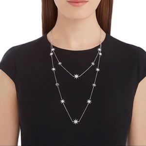 Authentic Swarovski long silver Star ⭐️ necklace